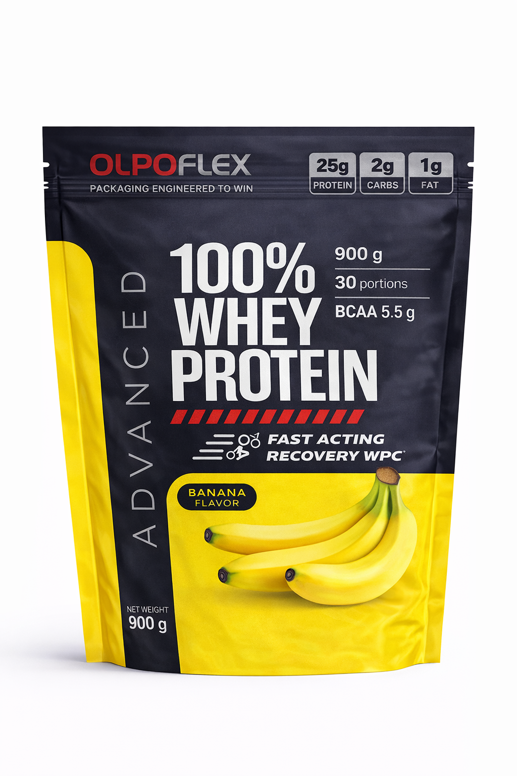 Stand-up doypack protein pouch